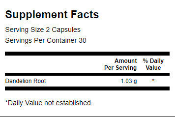 Rădăcină de păpădie 515 mg - 60 capsule