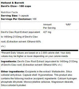 Gheara diavolului 427 mg - 100 capsule