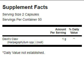 Gheara diavolului 500 mg - 100 capsule