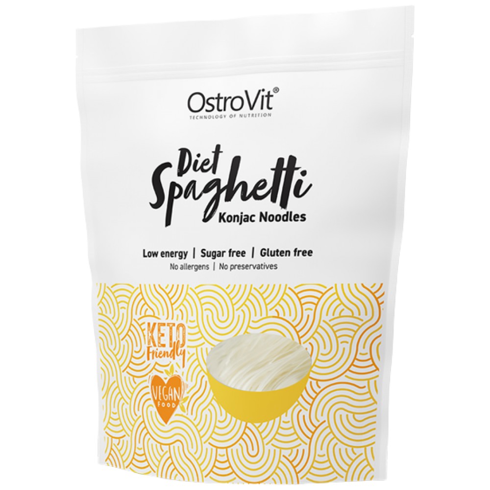 Spaghete dietetice / Fidea Konjac cu conținut scăzut de calorii, prietenoase cu keto, 400 de grame
