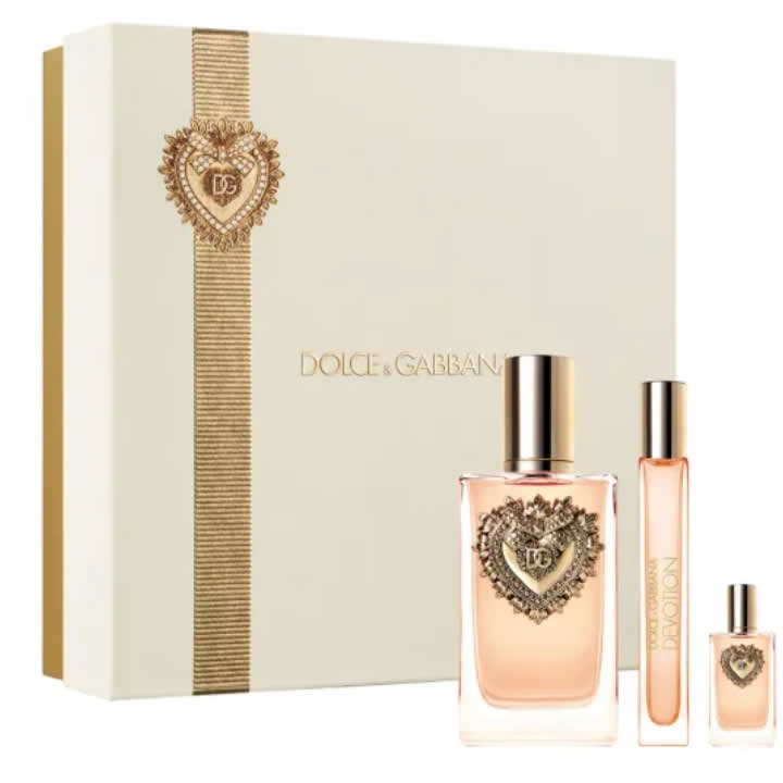 Dolce &amp; Gabbana Devotion Eau De Parfum Spray 100ml Set 3 Bucuri