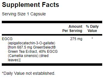 Ceai verde EGCG Super-Strength 60 capsule