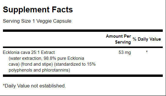Extract de Ecklonia Cava 53 mg - 30 capsule
