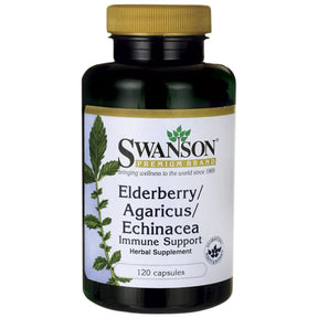 Elderberry/Agaricus/Echinacea 120 capsules - Nutra Best Europe