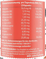 Amplificator de energie | cu vitamine și cafeină - 60 capsule