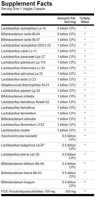Probiotic Epic-Pro cu 25 tulpini 30 miliarde CFU - 30 capsule