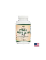 Enzime digestive esentiale - Enzime digestive, 180 capsule Double Wood