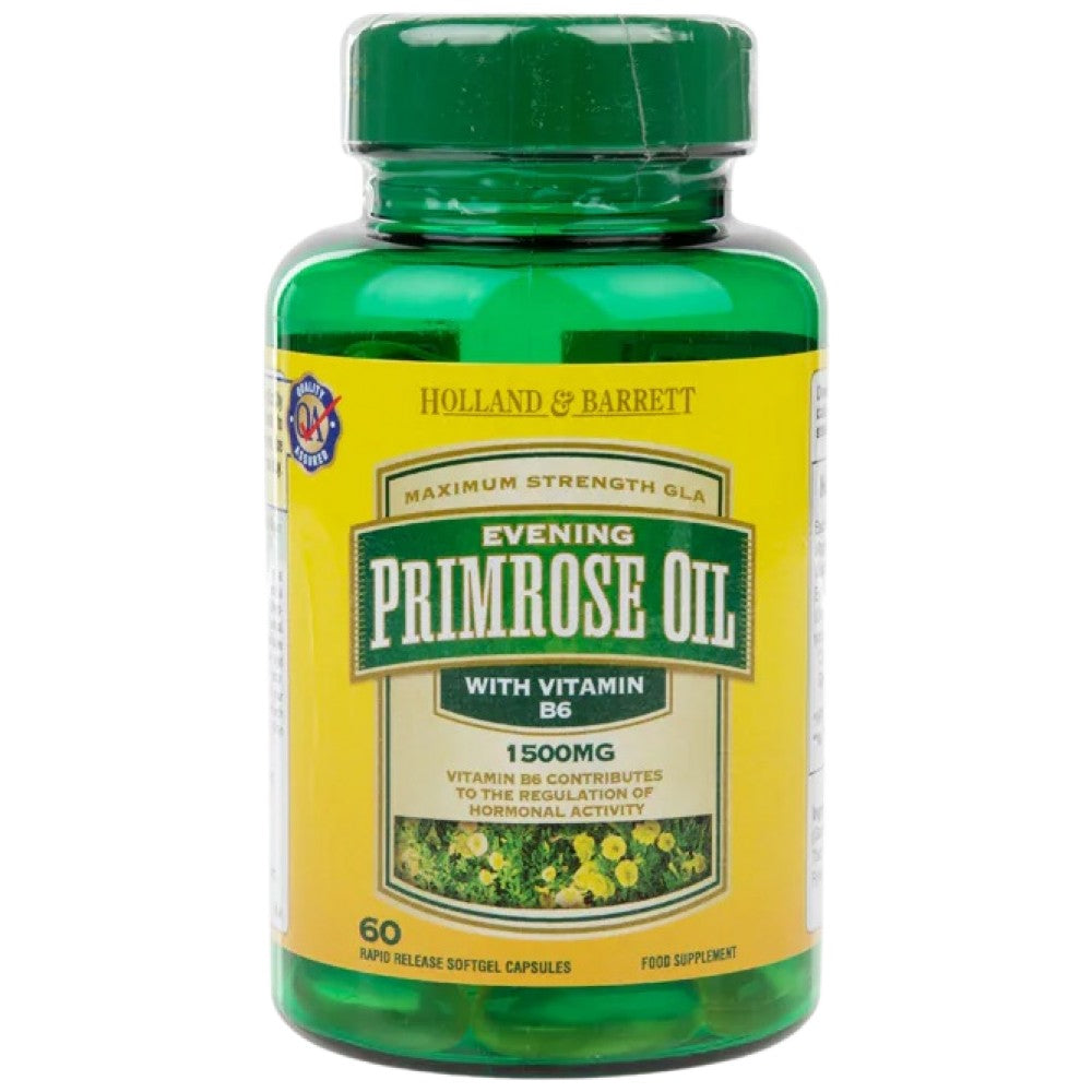 Ulei de primula 1500 mg | Plus Vitamina B6 - 60 capsule