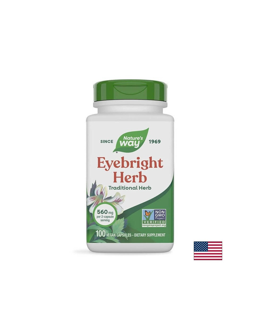 Eyebright Herb 430 mg - 100 capsule