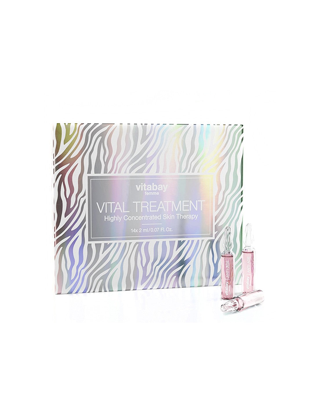 Femme Vital Treatment Anti-Age Serum - Fiole de ser Anti-Age împotriva îmbătrânirii pielii, 28 ml Vitabay
