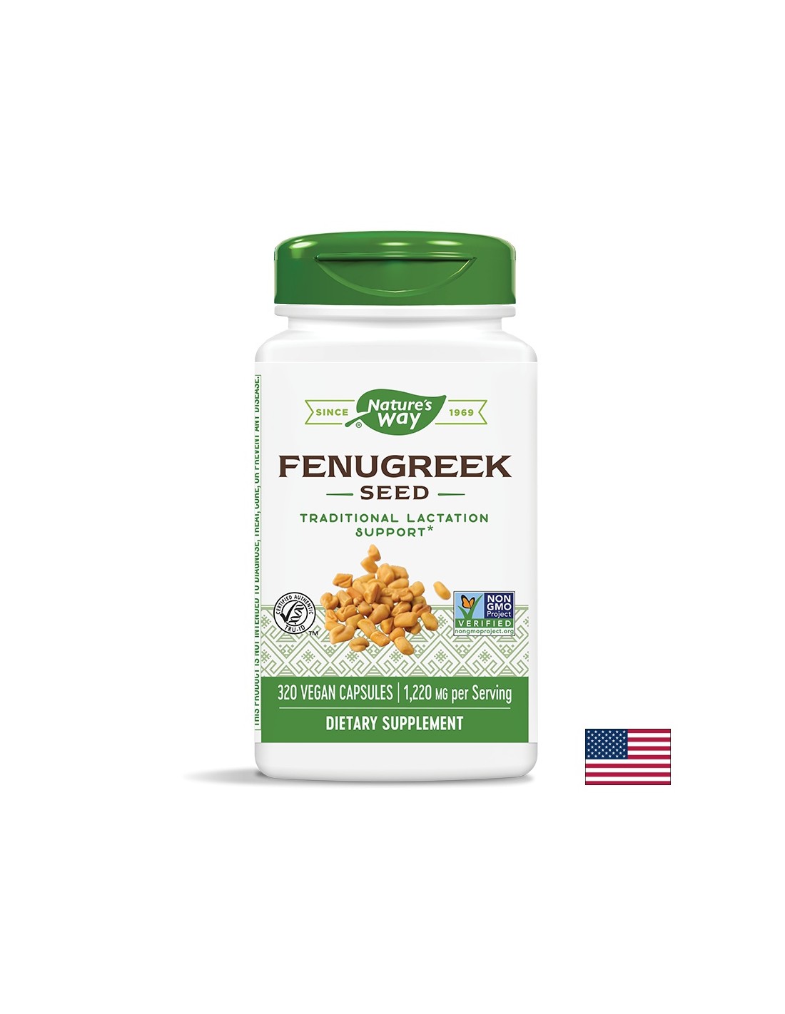 Semințe de schinduf / schinduf (semințe) 610 mg x 320 capsule Nature's Way