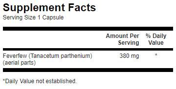 Feverfew 380 mg - 100 capsule