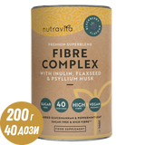 Fibre Complex Powder - BlackBerry Flavour /200 g, 40 doze/ Nutravita