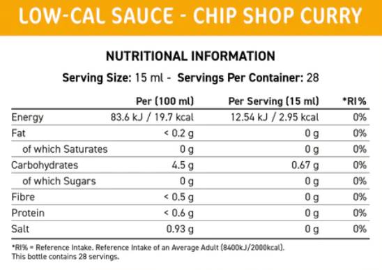 Fit Cuisine Sos Low Cal | Chip Shop Curry - 425 ml