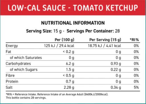 Fit Cuisine Sos Low Cal | Ketchup de roșii - 425 ml