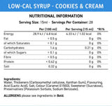 Fit Cuisine Sirop cu conținut scăzut de calorii | Biscuiti si crema - 425 ml