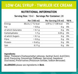 Fit Cuisine Sirop cu conținut scăzut de calorii | Înghețată Twirler - 425 ml