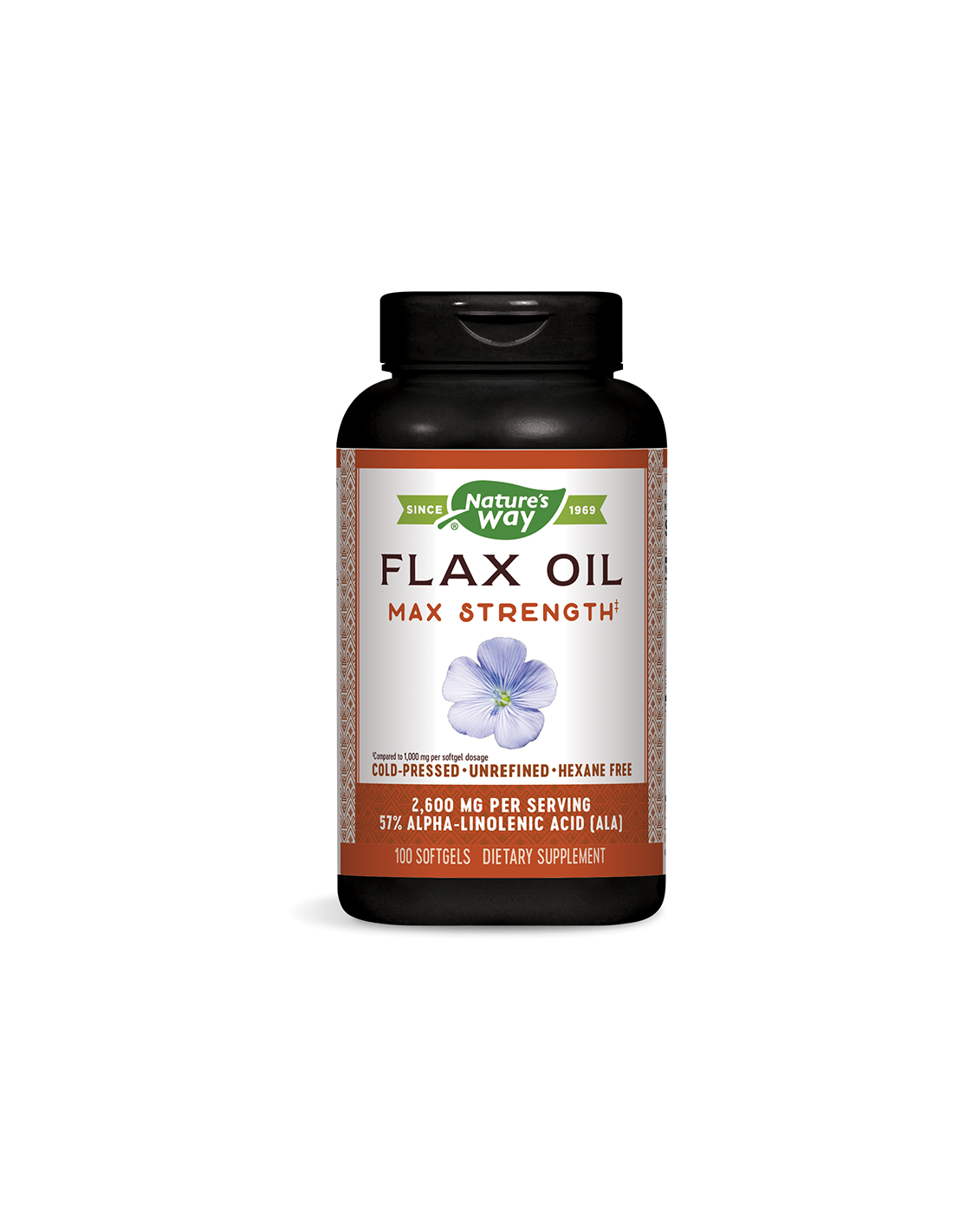 Ulei de in 1300 mg de mare potenta - 100 capsule de gel