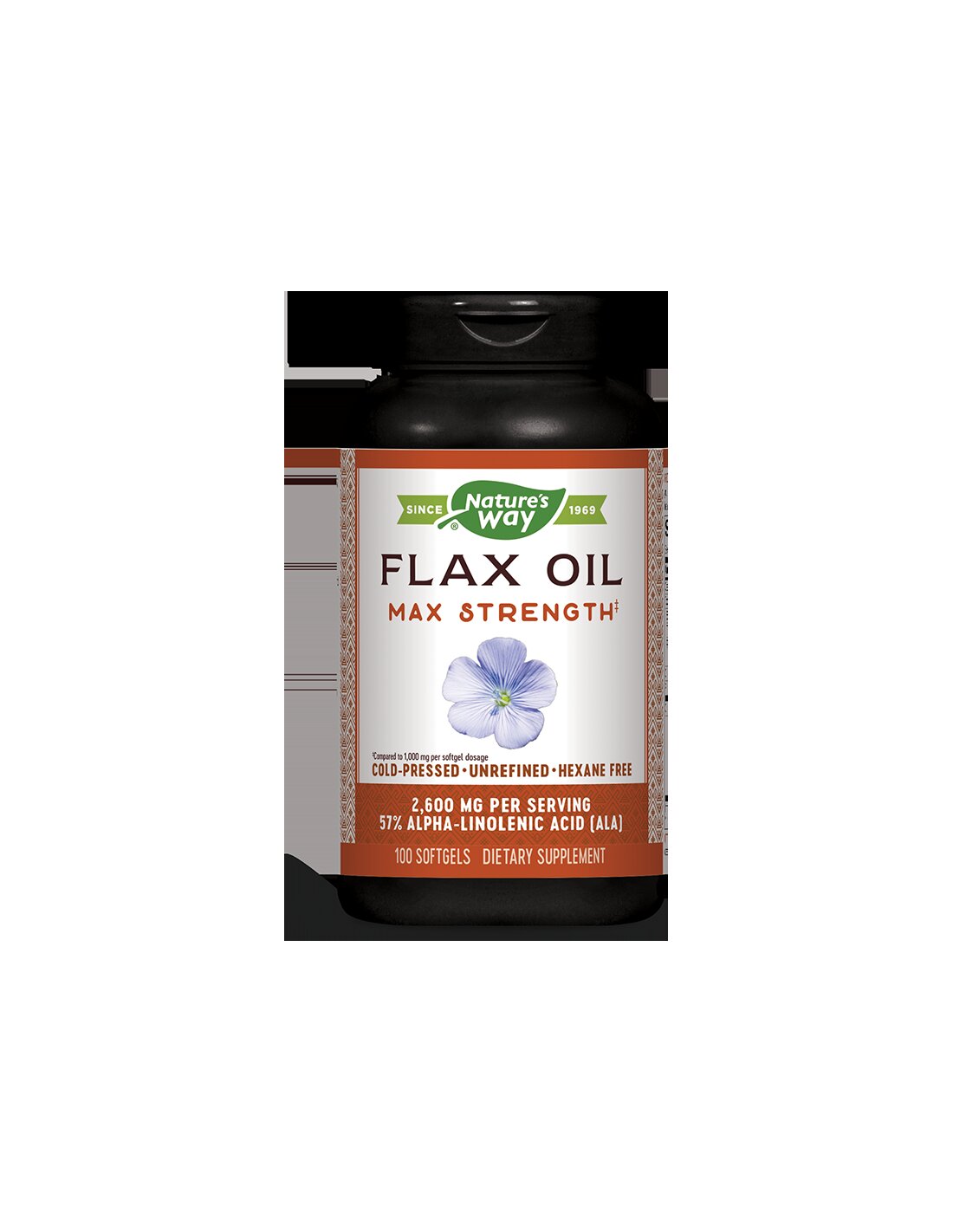 Ulei de in 57% ALA 1300 mg x 100 capsule moale Nature's Way