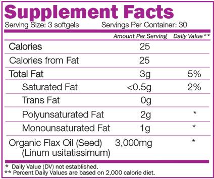 Ulei din semințe de in - 90 capsule de gel
