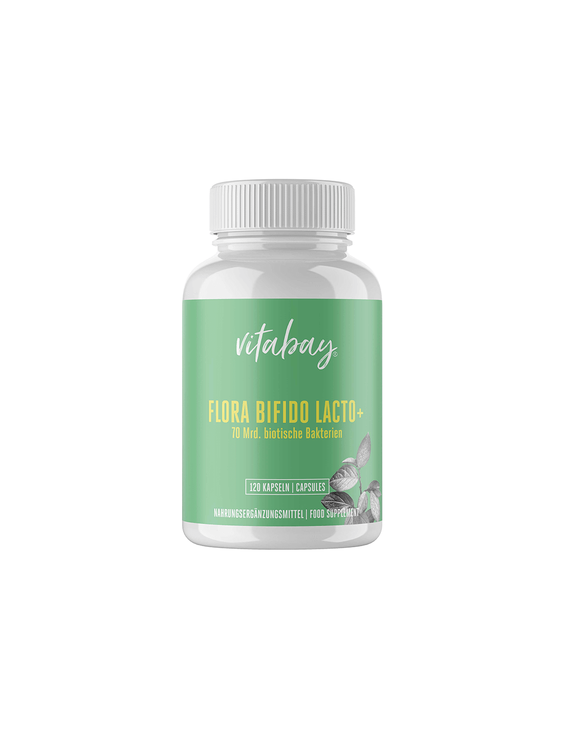 Probiotic + Zinc Flora Bifido Lacto + (70 de miliarde de probiotice, 14 tulpini), 120 de capsule Vitabay