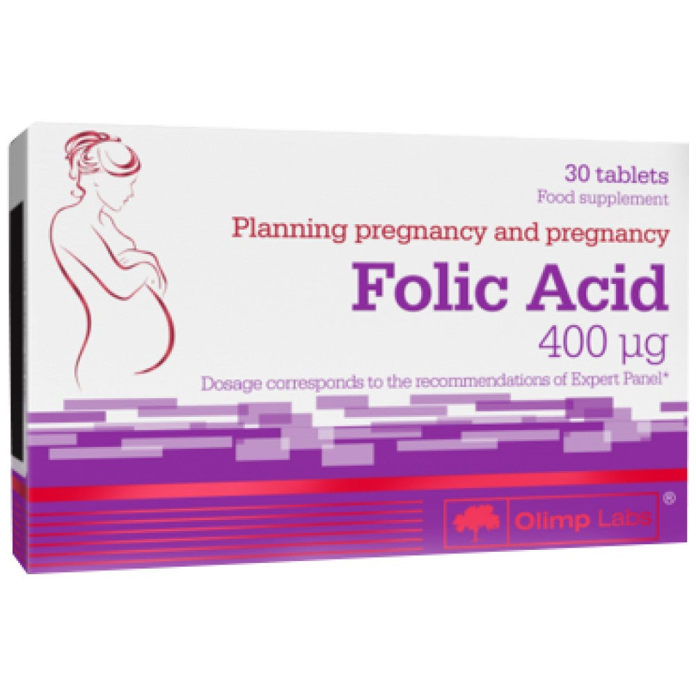 Acid folic 400 mg - 30 tablete