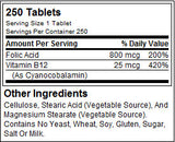 Acid folic 800 mcg - 250 comprimate