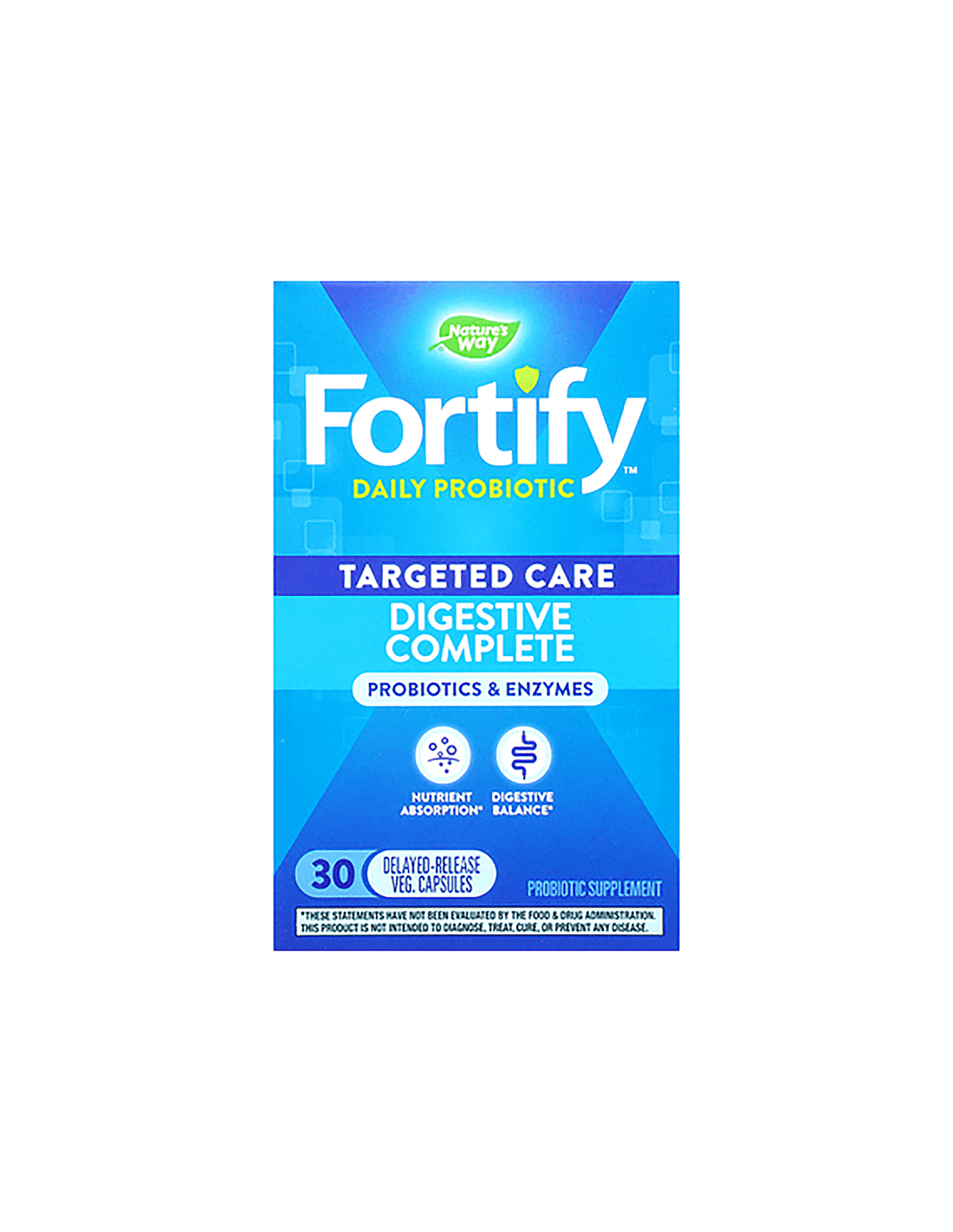Fortify Dual Action Digestive Complete 20 de miliarde de probiotice active - 30 de capsule