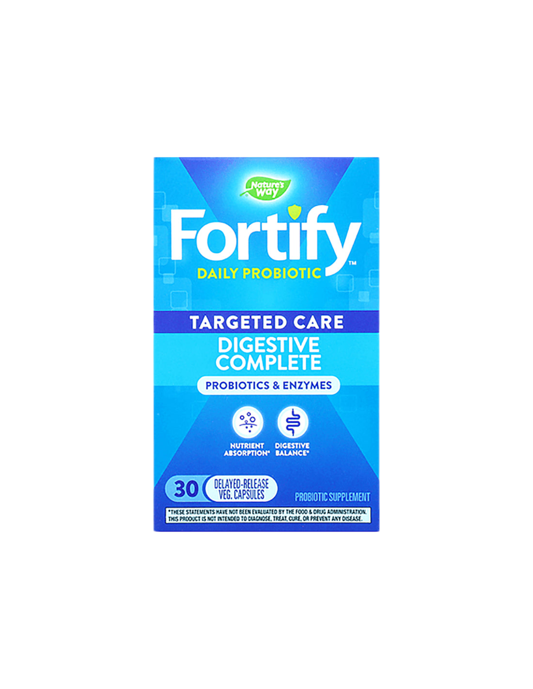 Fortify Dual Action Digestive Complete 20 de miliarde de probiotice active - 30 de capsule
