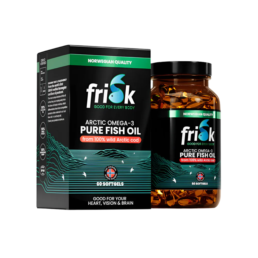 Arctic Pure – Omega-3 din 100% Cod Arctic Sălbatic – 60 de capsule