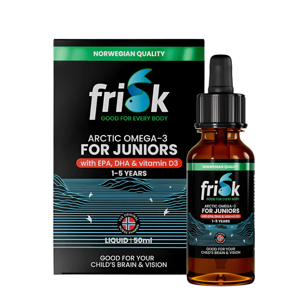 Arctic Kids – Omega-3 pentru copii – Pește sălbatic din Norvegia / Aroma de lămâie – 50 ml