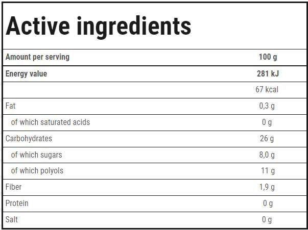 Fructe în jeleu | Afine 600 grame