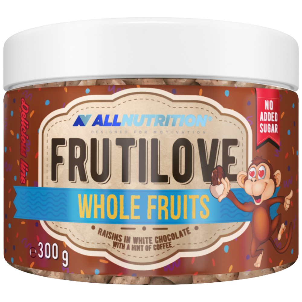 FrutiLove | Stafide in ciocolata alba si cafea 300 grame
