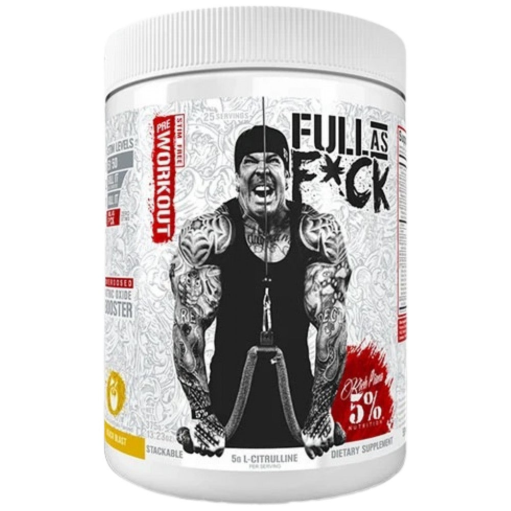 Full As F*ck | Pompă înainte de antrenament fără stimulente - 350 de grame