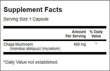 Full Spectrum Chaga Mushroom 400 mg - 60 capsule