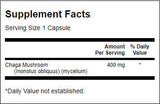 Full Spectrum Chaga Mushroom 400 mg - 60 capsule