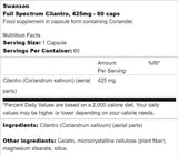 Cilantro Full Spectrum 425 mg 60 capsule