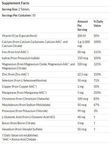 Minerale cu spectru complet - 100 de tablete