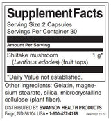 Ciupercă Shiitake cu spectru complet 500 mg - 60 capsule