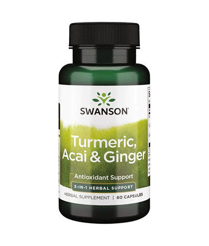 Turmeric cu spectru complet, acai și ghimbir - 60 de capsule