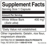 Scoarță de salcie albă cu spectru complet 400 mg / 90 capsule - 0