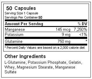 GLUTAMINĂ 750 mg 100 capsule