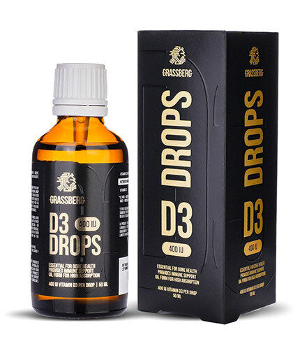 GRASSBERG Vitamina D3 Picaturi 400 UI 50 ml