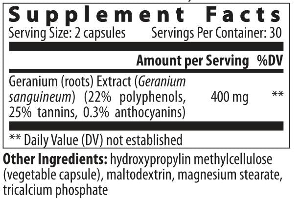Geranium - 60 capsule