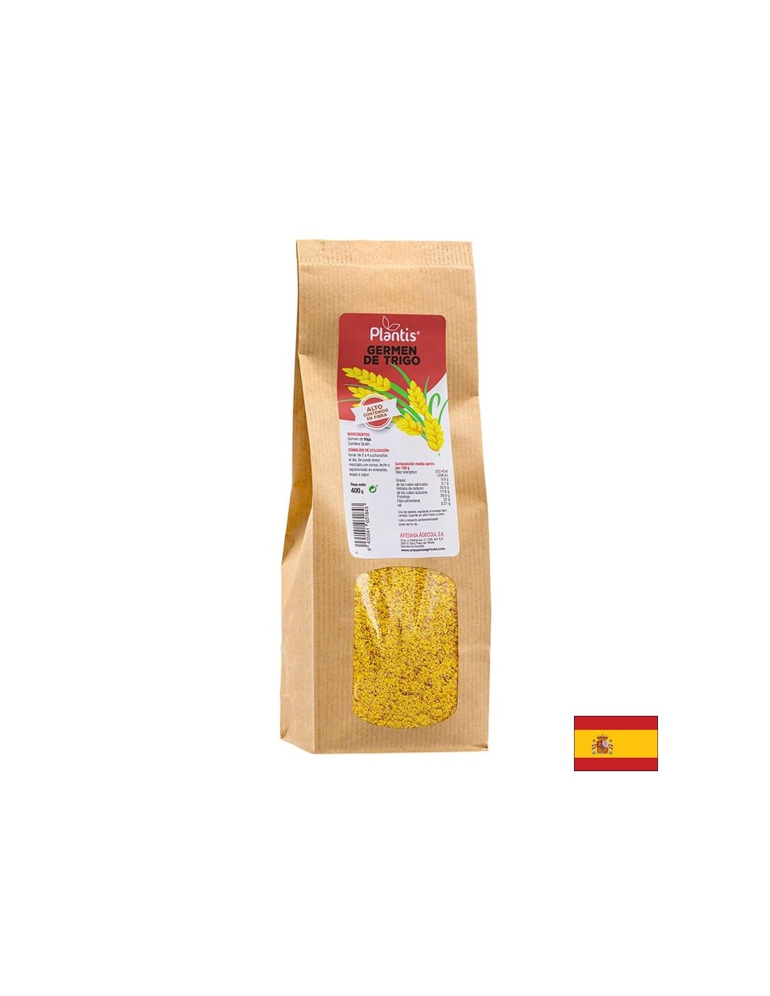 Germen de grau (crud) - efect general de intarire si tonifiere - Germen De Trigo, 400 g
