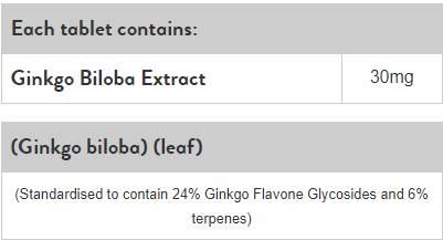 Ginkgo Biloba 30 mg - 120 capsule
