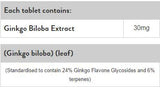 Ginkgo Biloba 30 mg - 120 capsule