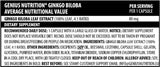 Ginkgo Biloba - 60 capsule