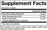 Ginkgo Biloba 60 mg - 120 capsule