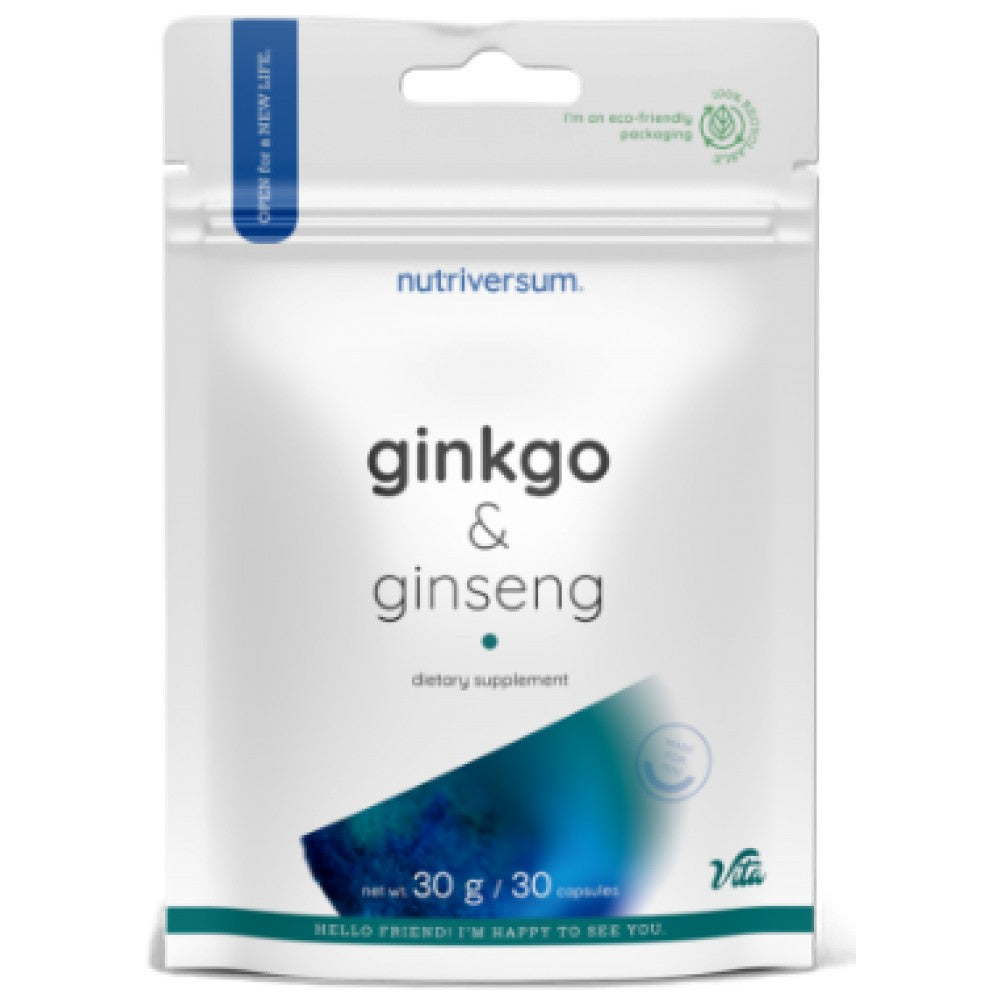 Ginkgo + Ginseng | Ginkgo Biloba 250 mg + Ginseng Siberian 400 mg - 30 capsule